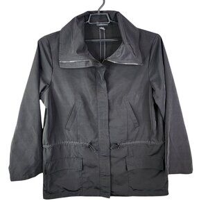 Mens Kenneth Cole Reaction Black Full Zip Jacket Windbreaker Polyester Size L